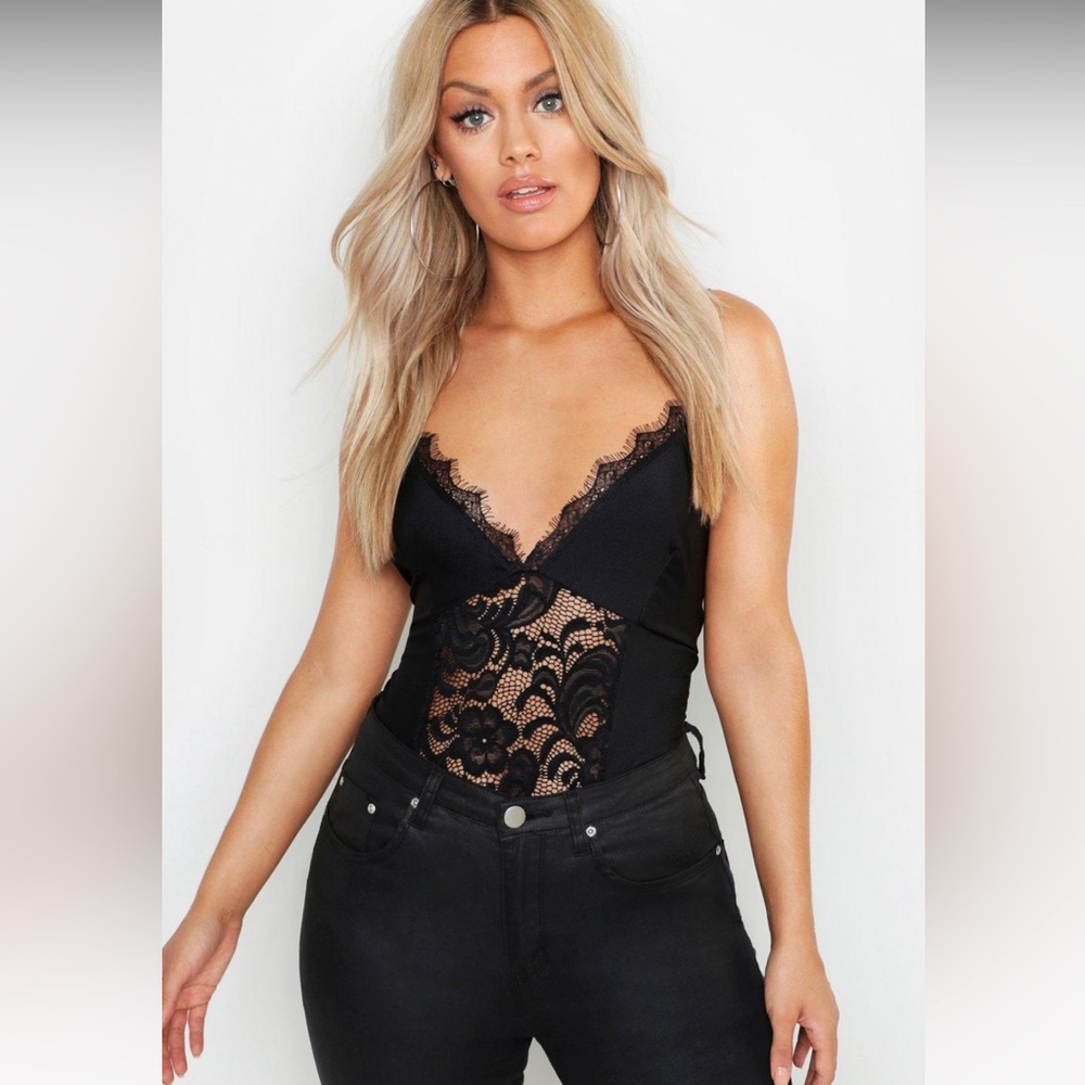 PLUS LACE SATIN BODYSUIT size 20-brand new